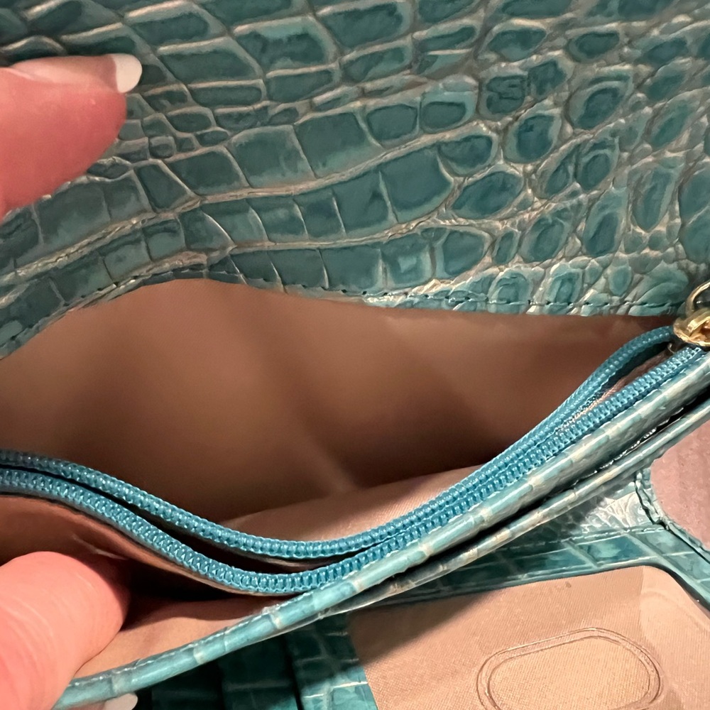 NWOT Brahmin Small Caroline & Veronica Wallet Set in Mermaid Green - Picture 11 of 13